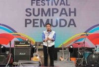 Kemenpora menggelar Puncak Hari Sumpah Pemuda 2025 di Hall Basket, Kompleks Gelora Bung Karno (GBK), Jakarta, Selasa (28/10/2025).