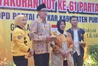 Acara perayaan HUT ke 61 Partai Golkar di Kabupaten Purworejo. (A.L. Khakim/diengpost.com)