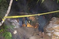 Lokasi penambangan emas ilegal di Kebumen yang longsor dan menewaskan 1 penambang.