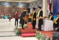 Politeknik Sawunggalih Aji (POLSA) Kutoarjo menggelar Wisuda XX pada Kamis (16/10/2025) di Ganeca Convention Hall. (A.L. Khakim/diengpost.com)
