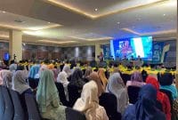 STAINU Purworejo menggelar Sidang Senat Terbuka Wisuda Sarjana ke-31 di Gedung Ganeca Convention Hall, Selasa (14/10/2025). (A.L. Khakim/diengpost.com)