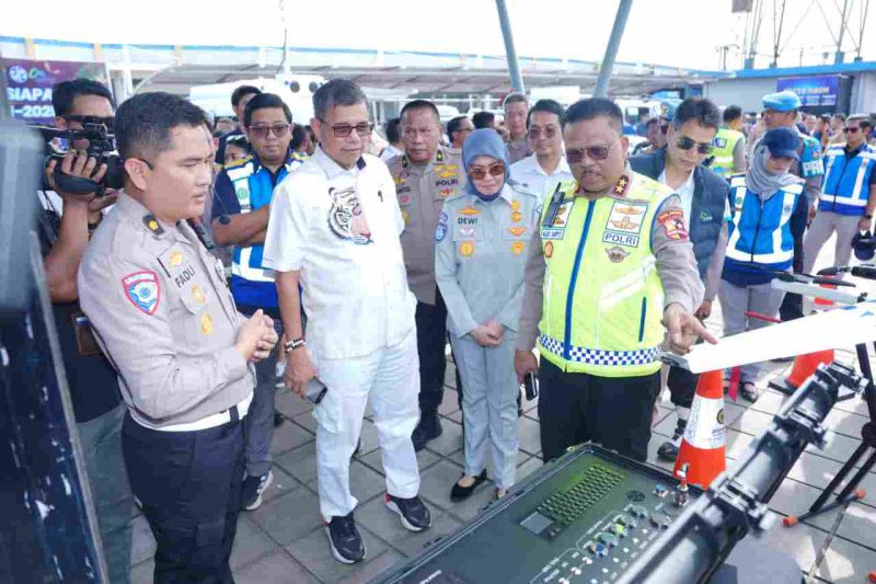 Suasana Korlantas Polri Kolaborasi Siapkan Operasi Lilin 2025, Tampilkan Teknologi Pengamanan Terbesar Tahun Ini.