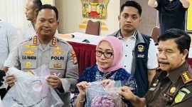 Polresta Yogyakarta menggelar pers rilis kasus kekerasan daycare Yogyakarta.