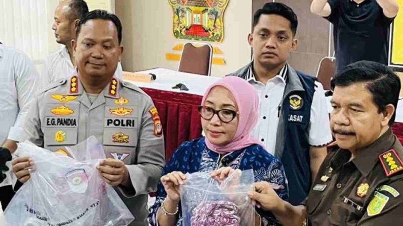 Polresta Yogyakarta menggelar pers rilis kasus kekerasan daycare Yogyakarta.