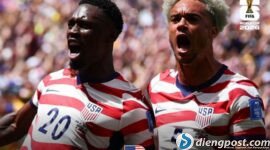 imnas Amerika Serikat (AS) memastikan satu tempat di babak 32 besar setelah mengalahkan Australia 2-0 pada pertandingan Grup D Piala Dunia 2026 di Stadion Lumen, Seattle.