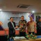 Tasyakuran dan pemotongan tumpeng oleh Wabup Wonosobo, Amir Husein dalam rangka HPN 2026.