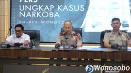 Pers rilis kasus peredaran tembakau sintetis di wilayah Wonosobo.