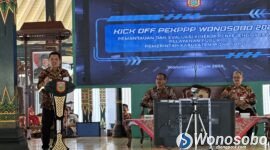 Bupati Wonosobo, Afif Nurhidayat membuka acara kick off PEKPP Wonosobo di pendopo Kabupaten.