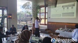 Acara pers rilis kegiatan Hari Jadi Kabupaten Wonosobo.