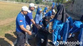 DPC Partai Demokrat Wonosobo meresmikan aksi Gerakan Langit Biru Indonesia Asri di Kelurahan Kejiwan, Kecamatan Wonosobo.