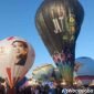 Sebanyak 40 balon udara Asta Cita menghiasi langit Alun-alun Wonosobo pada Minggu, 9 Agustus 2026.