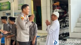 Kapolres Wonosobo anjangsana ke Pondok Pesantren Daarul Qur’an di Desa Gunungtawang, Kecamatan Selomerto.