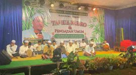 kegiatan Ruwahan Makam Sidompyong yang digelar perdana, dirangkai dengan Tahlil Kubro dan Pengajian Umum 2026 M/1447 H.