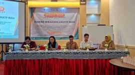 Kegiatan Jawara Muda atau Jawara Academy (Jejaring Wirausaha Kreatif Muda) di RM Pringsewu, Kecamatan Purwodadi, Selasa (10/2/2026).