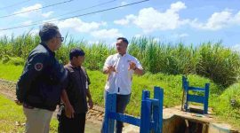 Wakil Ketua DPRD Kabupaten Purworejo, Rudi Hartono, meninjau langsung kondisi infrastruktur pertanian di Desa Sambeng, Kecamatan Bayan.