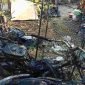 Kondisi 3 motor yang hangus terbakar di Kemiri, Purworejo.