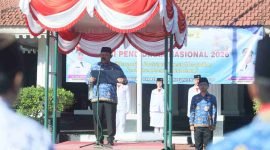 Sekda Purworejo, Suranto memimpin peringatan Hardiknas tahun 2026.