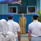 Bupati Purworejo, Yuli Hastuti memmpin Upacara di SMK Nurussalaf Kemiri.