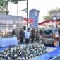 Pemusnahan botol miras di Purworejo.
