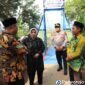 Bupati Purworejo, Yuli Hastuti meresmikan Jembatan Sungai Semawung.