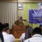 Bupati Purworejo Yuli Hastuti saat membuka Sosialisasi Pencegahan dan Pemberantasan Penyalahgunaan dan Peredaran Gelap Narkotika.