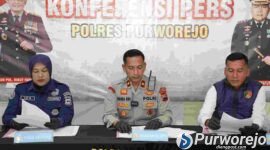 Pers rilis kasus curanmor lintas provinsi di Mapolres Purworejo.