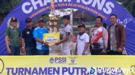 Tim sepak bola Putra Candi sukses keluar sebagai juara Rejowinangun Cup 1.