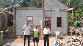 Program bantuan RTLH Purworejo yang digulirkan Disperakim Provinsi Jawa Tengah di Kaliharjo, Purworejo.