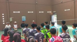 Pengurus KONI Purworejo kawal tryout atlet cabang sepak takraw di Bantul. 
