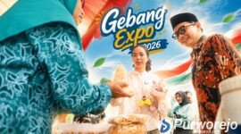 Wabup Dion Agasi saat pembukaan ajang Gebang Expo 2026 berlangsung meriah di depan Kantor Kecamatan Gebang.