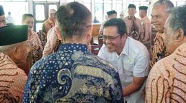 Bupati Grengseng saat bersilaturahmi dengan Paguyuban Purna Bakti Praja Kabupaten Magelang.