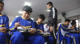 Pemerintah Kota Magelang menggelar Aksi Bergizi di SMP Negeri 11 Kota Magelang, Jumat (23/1/2026).