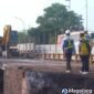 Perbaikan Jembatan Krakitan di Kecamatan Salam, Kabupaten Magelang.