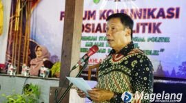 Wakil Bupati Magelang Sahid dalam Forum Komunikasi Sosial Politik di Omah Budur pada Kamis (30/7/2026).