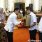 Acara lepas sambut Kapolresta Magelang di Ballroom Grand Artos Hotel Magelang, Kamis (30/7/2026).