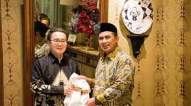 Wakil Gubernur Jawa Tengah, Taj Yasin Maimoen, usai menerima kunjungan kehormatan Gubernur Prefektur Kagawa, Ikeda Toyohito, di Jakarta, Jumat (23/1/2026).