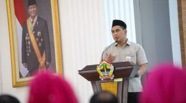 Wakil Gubernur Jawa Tengah, Taj Yasin Maimoen, seusai melantik pengurus Persatuan Wanita Olahraga Seluruh Indonesia (Perwosi) Jateng periode 2025–2029 di Wisma Perdamaian, Kota Semarang, Selasa (20/1/2026).