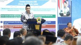 Wakil Gubernur Jawa Tengah, Taj Yasin Maimoen, saat membuka Musyawarah Perencanaan Pembangunan (Musrenbang) 2026 dan Konsultasi Publik Rancangan Awal RKPD 2027 di Grhadika Bhakti Praja, Kota Semarang, Jumat (6/2/2026).
