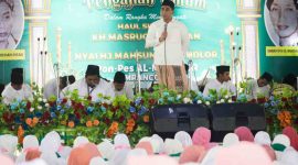 Wagub Jateng, Taj Yasin dalam acara Pengajian Umum Haul Simbah KH Masruchan Ihsan dan Nyai Hj Mahsun Muhdlor di Ponpes Al Maghfur, Mranggen, Demak, Sabtu (7/2/2026).